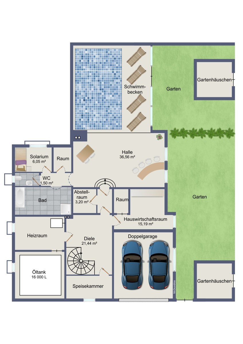 4. Impression der Immobilie Erfüllen Sie sich Ihren Traum! Architektenhaus mit eigenem Hallenbad